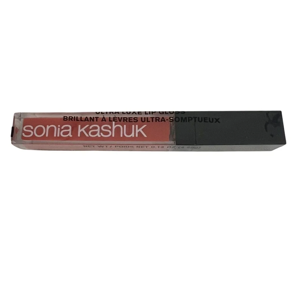 Sonia Kashuk Ultra Luxe Lip Gloss Coveted Coral 34 Full Size‎ .14oz